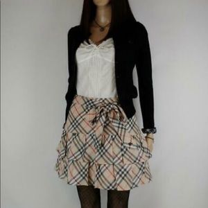 ISO:Burberry Blue Label Nova Check Miniskirt